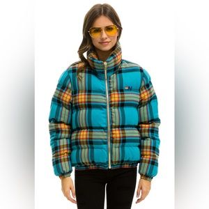 Aviator Nation Apres Plaid Puffer